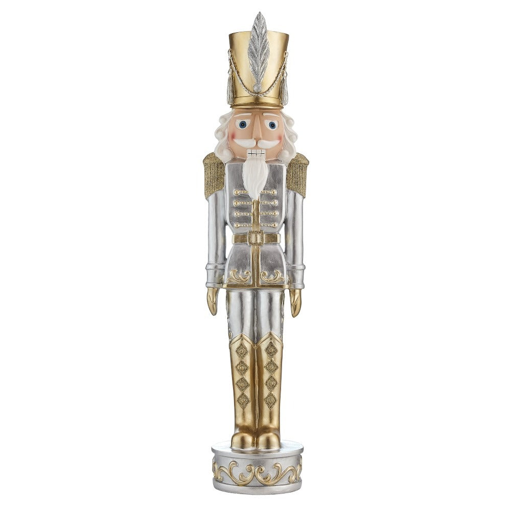 Outdoor Gold & Silver Nutcracker