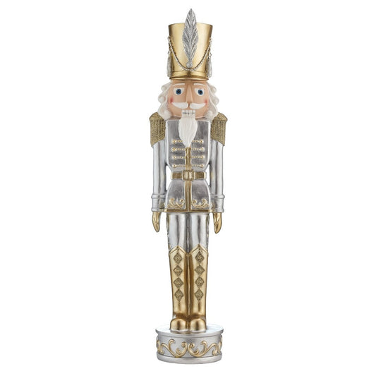 Outdoor Gold & Silver Nutcracker