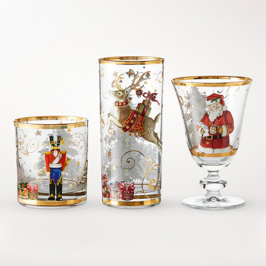 Twas the Night Before Christmas 12-Piece Barware Set