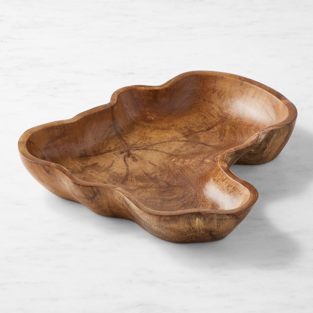 Live Edge Teak Bowl