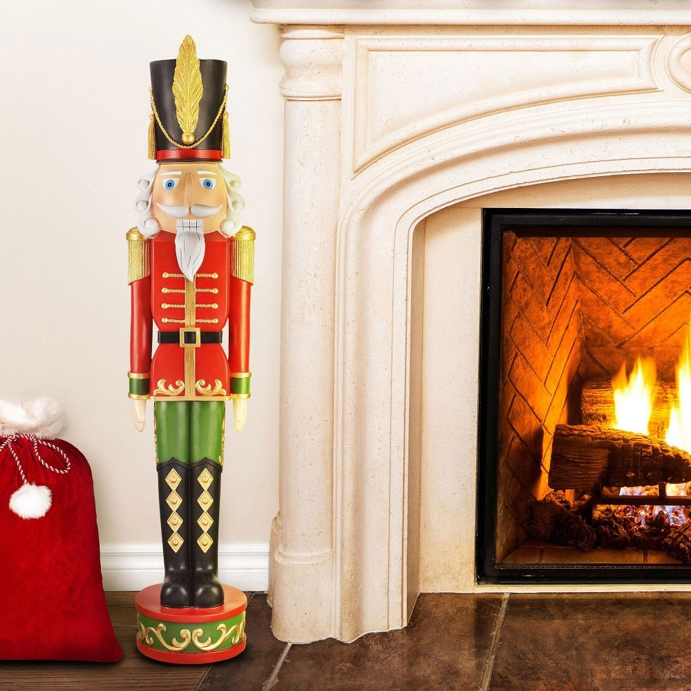 Outdoor Red & Green Nutcracker
