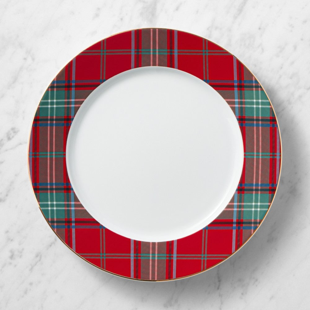 Red Tartan Dinner Plates